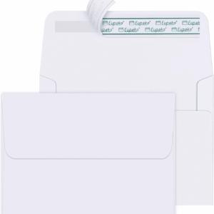 A2 White Paper Envelopes 250 Pack 4.375X5.75" Invitation Envelopes Self Seal for RSVP, Wedding, Thank You Notes, Greeting Cards, Photos, Announcements