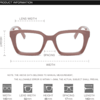 Classic Thick Square Frame Clear Lens Glasses for Women Men Non Prescription Eyeglasses - Image 5