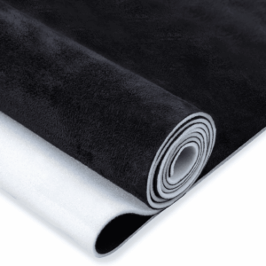 Suede Auto Headliner Fabric 120" L × 60" W with Foam Backing - Black Interior Replacement Material for Car/Truck/Suv/Rv Roof, Tube Packaging - Home Repair/Diy Headliner Material
