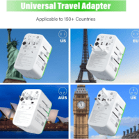 Roamplug Universal Travel Adapter with 4G Wifi Mobile Hotspot and US 1GB Data, All-In-One International Power Plug Adapter, 4 USB Ports and Max 70W Output for EU UK AUS - Image 2