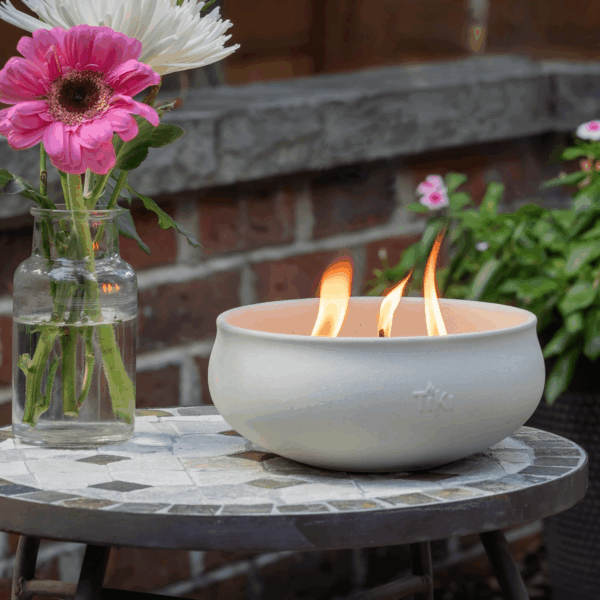 Citronella Candle 2-Pack – 7-Inch White Wax Bowl with Concrete Finish – Outdoor Decorative Candles for Patio, Deck, Garden, Backyard & Camping - Image 4