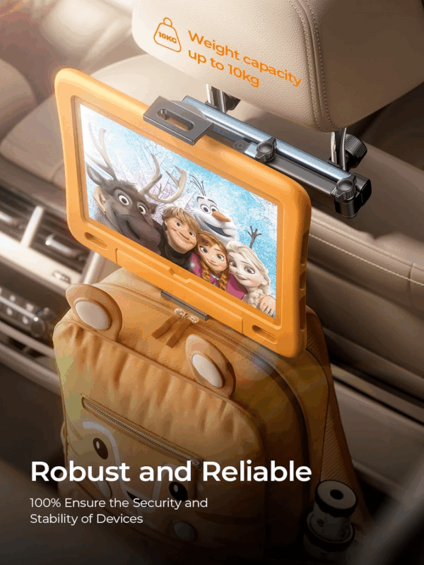 3 in 1 for Ipad Holder for Car Accessories for Women Interior Road Trip Essentials Backseat Car Organizer Car Tv for Back Seat Headrest Tablet Holder Ipad Car Mount Kids Fire Tablet 4.7-11" - Image 6