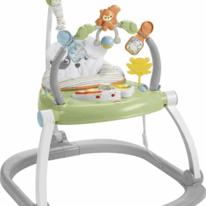 Baby Bouncer Spacesaver Jumperoo Activity Center with Lights Sounds and Folding Frame, Sweet Snugapuppy