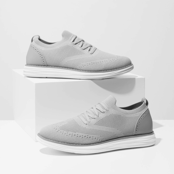 Men'S Knitflex Smartcraft Mesh Oxfords Sneakers Casual Dress Lace-Up Lightweight Walking Shoes - Image 9
