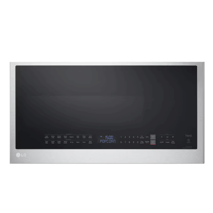 1.7-Cu Ft Air Fry 29.94-In Over-The-Range Convection Microwave with Sensor Cooking ( Printproof Stainless Steel )