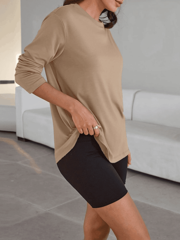 Womens Oversized Long Sleeve T Shirts 2025 Basic Crewneck Tee Fall Tops Casual Workout Y2K Clothes - Image 3