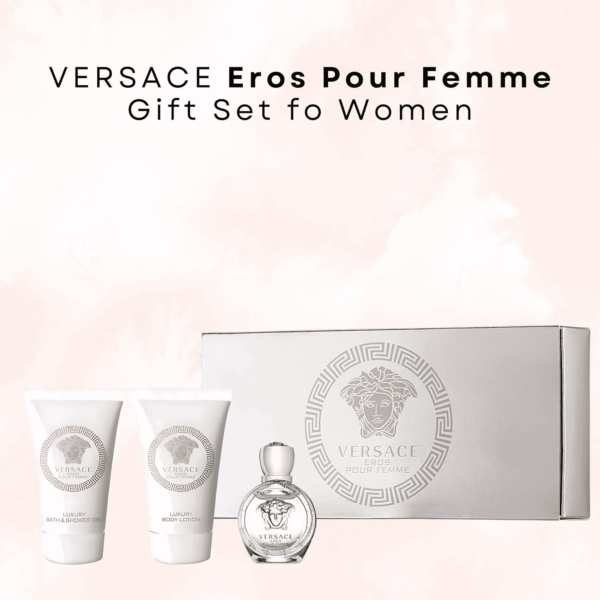 Eros Pour Femme Perfume for Women Travel Mini Gift Set- EDP, Shower Gel, Body Lotion - Image 2