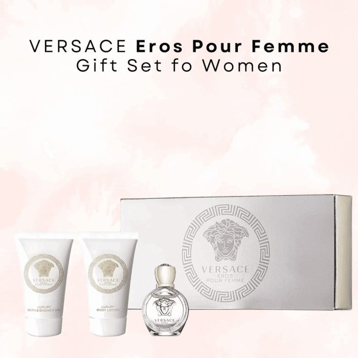 Eros Pour Femme Perfume for Women Travel Mini Gift Set- EDP, Shower Gel, Body Lotion - Image 2