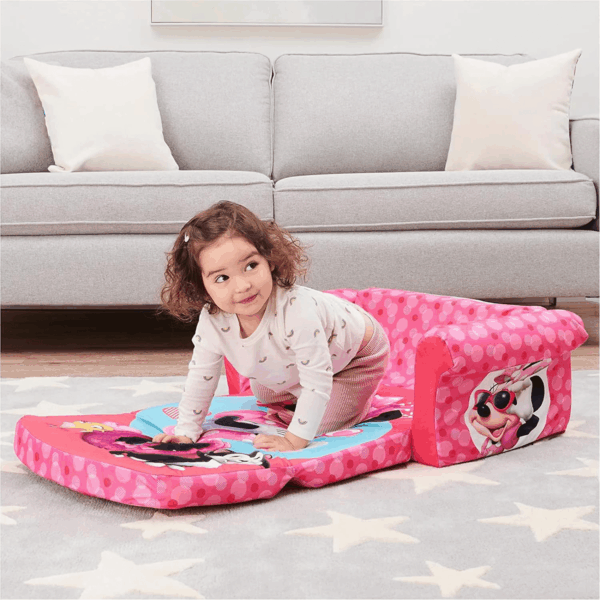 , Children'S 2 in 1 Flip Open Foam Sofa, Minnie Mouse, by Spin Master - Image 9