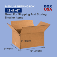 Shipping Boxes Small 12"L X 9"W X 6"H, 100-Pack | Corrugated Cardboard Box for Packing, Moving and Storage - Image 2