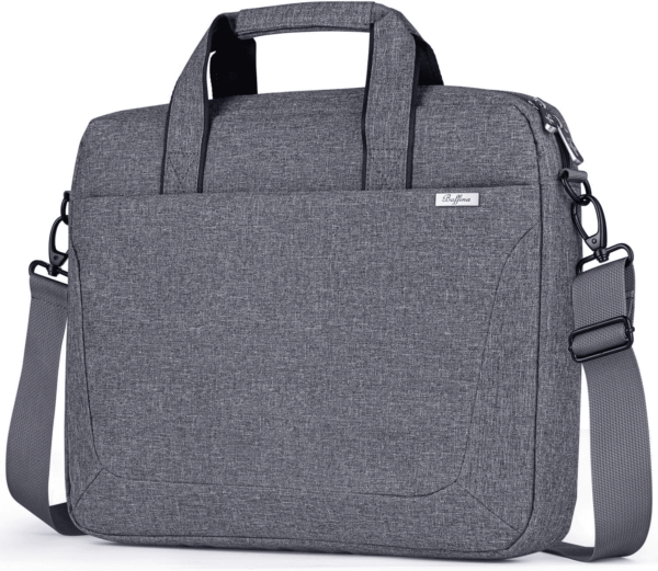 17 17.3 Inch Laptop Shoulder Bag for Men Women,Waterproof Computer Carrying Case Messenger Bag with Strap for 17"-18" HP Dell,Laptop Briefcase for Office Business Travel College School,Grey