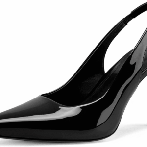 Slingback Heels for Women Pointed Toe Stiletto Heels Closed Toe Pumps Slip on High Heels 2.95 Inch Dress Pumps