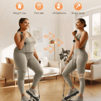 Steppers for Exercise, Mini Stair Stepper with Resistance Bands at Home Workout Equipment with 300LBS Loading Capacity, Hydraulic Fitness Stepper with LCD Monitor - Image 2