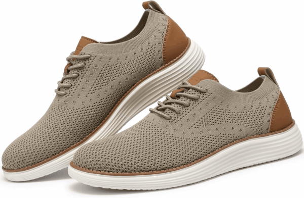 Men'S Casual Dress Sneakers Oxfords Business Mesh Breathable Walking Shoes Tennis Comfortable - Image 2