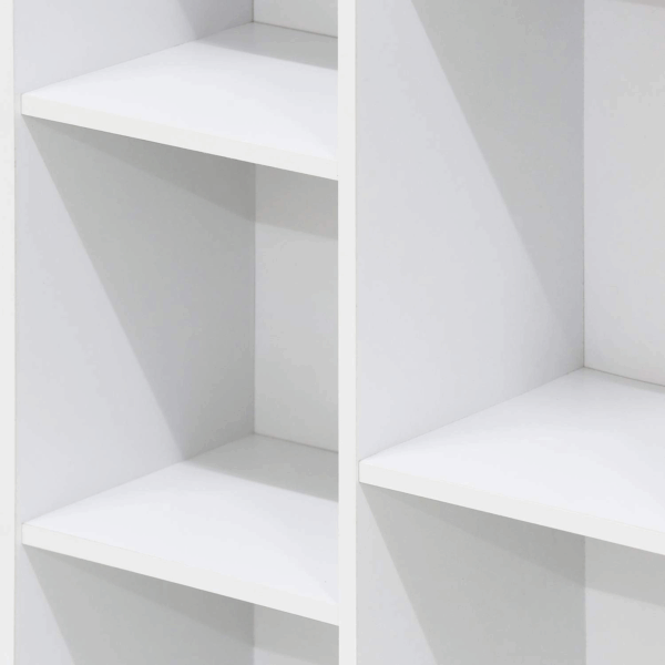 Luder Bookcase / Book / Storage , 5-Cube, White - Image 8