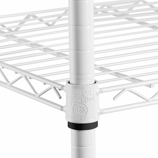 SHF-01573 5-Tier Adjustable Shelving System, 14-Inch by 36-Inch by 72-Inch, White - Image 5