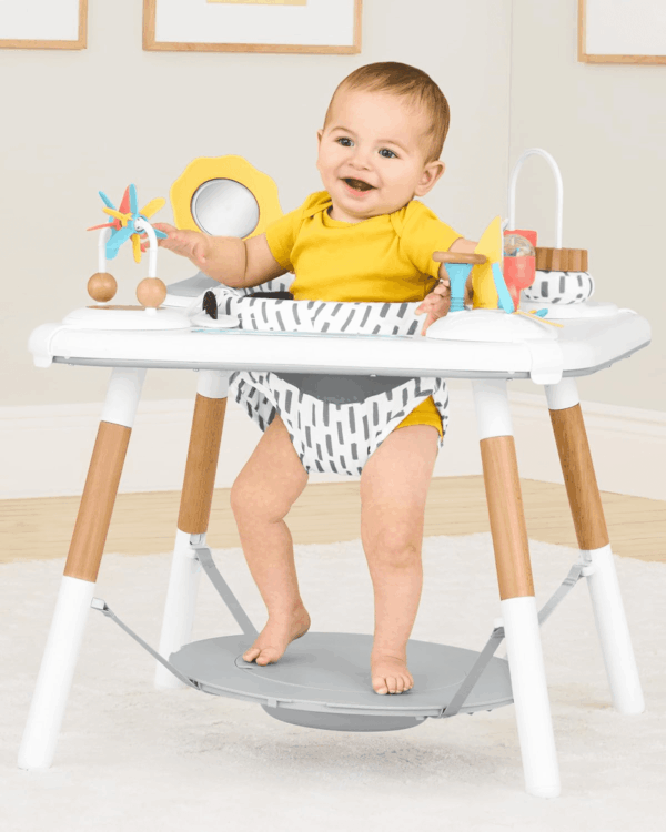Discoverosity Montessori-Inspired 3-Stage Activity Center & Play Table for Baby Ages 4M+ - Image 2