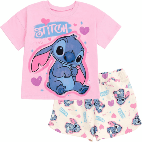 Junior Floral T-Shirt and French Terry Shorts Outfit Set Newborn to Big Kid Sizes (6-9 Months - 14-16)