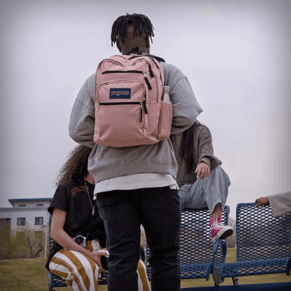 Laptop Backpack - Computer Bag with 2 Compartments, Ergonomic Shoulder Straps, 15” Laptop Sleeve, Haul Handle - Black - Image 7