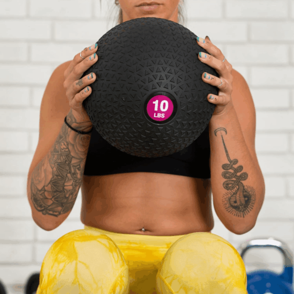 Weighted Medicine Slam Ball - Exercise Ball with Easy Grip Textured Surface - Image 5