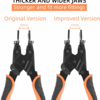 Push to Connect Removal Tool Disconnect Tongs for 1/2”, 3/4”, 1” Push Fitting Pex Removal Tool Improved Version - Image 2