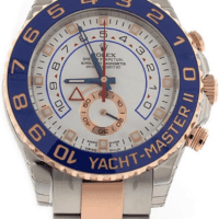 Yacht-Master Ii 44Mm Rose Gold and Steel Watch 116681