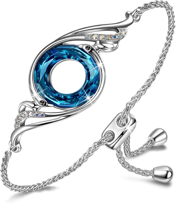 ♥ Rise from the Ashes Phoenix Bracelet Made with Crystals from Austria, Adjustable Slider Bracelet for Women, Packaged with Jewelry Box, Birthday Gift for Women, Symbol of Luck and Renewal