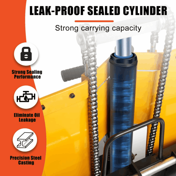 Foldable Hydraulic Material Lift Truck Carrier Manual Lift Stacker Forklift Pallet Stakcer 450 Lbs Capacity 36" Lift Height with Adjustable Forks and Fixed Legs,Pallet Truck Dolly. - Image 7