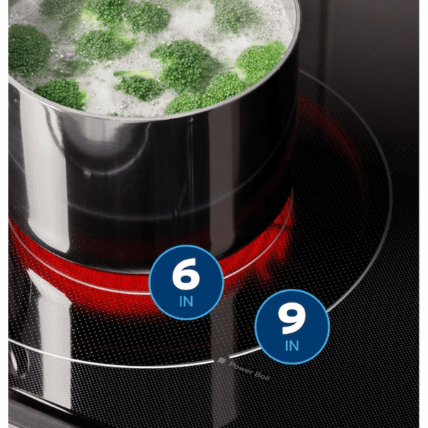 30-In Glass Top 4 Burners 5.3-Cu Ft Freestanding Electric Ran ( Stainless Steel ) - Image 4