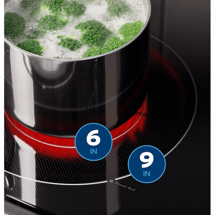 30-In Glass Top 4 Burners 5.3-Cu Ft Freestanding Electric Ran ( Stainless Steel ) - Image 4