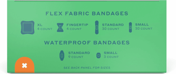 Bandage Family Pack | Adhesive Flexible Fabric & Waterproof Bandages | Assorted Shapes and Patterns for Minor Cuts, Scrapes, and Wounds - 80 Count - Image 4