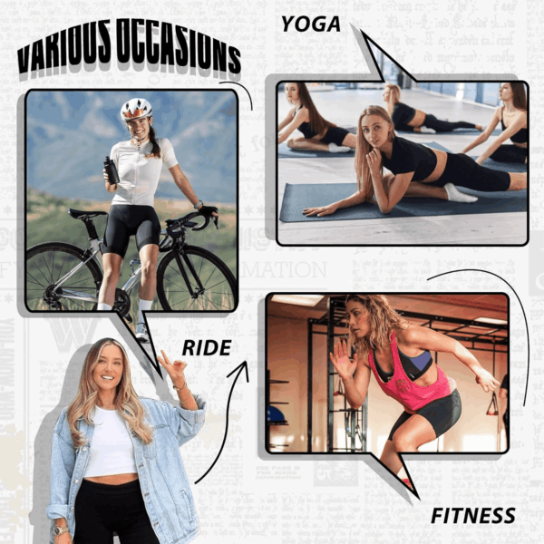 4 Pack Biker Shorts for Women - 8”/5”/3” High Waist Tummy Control Summer Workout Shorts for Running Yoga Athletic - Image 2