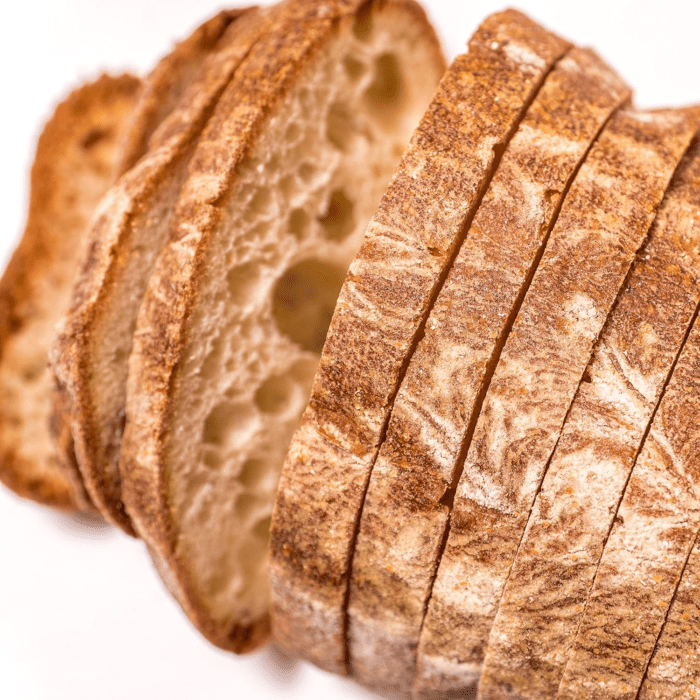 Artisan Bread - Handmade, All Natural, High Fiber, Sliced Loaf Multipacks (Variety Bundle 4 Loaves) Sourdough, Ciabatta, Multi Grain Boule, Raisin & Walnut 4 Piece Set - Image 5