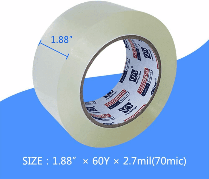 P  Heavy Duty Packing Tape 36 Rolls, Total 2160Y, Clear, 2.7 Mil, 1.88 Inch X 60 Yards, Ultra Strong, Refill for Packaging and Shipping - Image 2