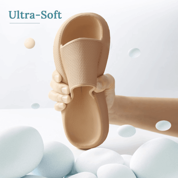 Cloud Slippers for Women and Men, Pillow Slippers Super Soft, Thick Sole Slides for Women with Anti-Skid Sole - Image 4