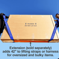2-Person Lifting and Moving Straps - Lift, Move and Carry Furniture, Appliances, Mattresses or Any Item up to 800 Lbs. Safely and Easily like a Pro, Firehouse Red Special Edition - Image 7