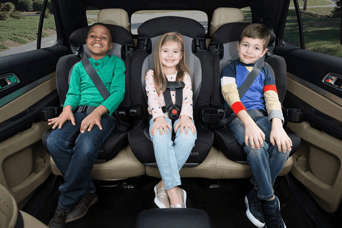 Kids Finale DX 2-In-1 Booster Car Seat, Forward Facing Toddler Car Seat (30-65 Lbs) and Belt Positioning High Back Booster Seat (40-100 Lbs), Rainbow - Image 8