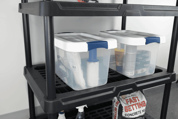 , 4-Tier Heavy Duty Ventilated Storage Shelf, 150 Lbs/Shelf (56”H X 36”W X 18”D), Plastic Shelving Unit (4-Tier 2 Pack) - Image 5