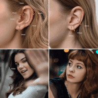 8 Pcs 16G 316L Surgical Steel Nose Rings Hoops Septum Rings Lip Rings Hypoallergenic Nose Clicker Ring Tragus Helix Cartilage Daith Rook Sleeper Earring Body Piercing Jewerly for Women Men - Image 6