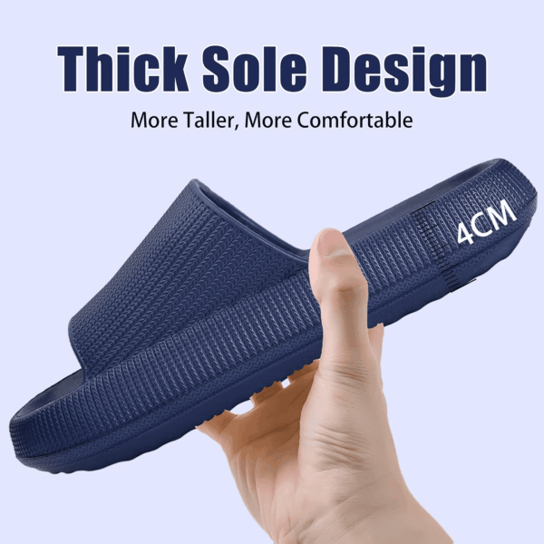 Cloud Slippers for Women and Men, Pillow House Slippers Shower Shoes Indoor Slides Bathroom Sandals, Ultimate Comfort, Lightweight, Thick Sole, Non-Slip, Easy to Clean - Image 3