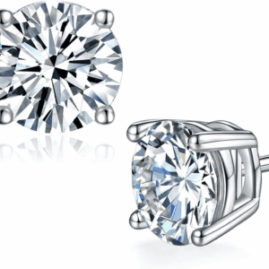 Moissanite Stud Earrings for Women,Sterling Silver 925 Earrings Jewelry Engagement Gifts for Women Men