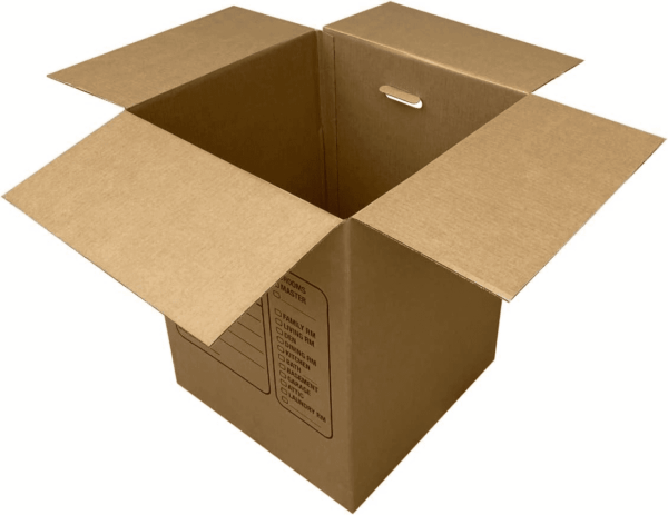 Moving Boxes with Handles, 10 Premium Large, 18 X 18 X 24, Brown, BOXINDSLAR10 - Image 7