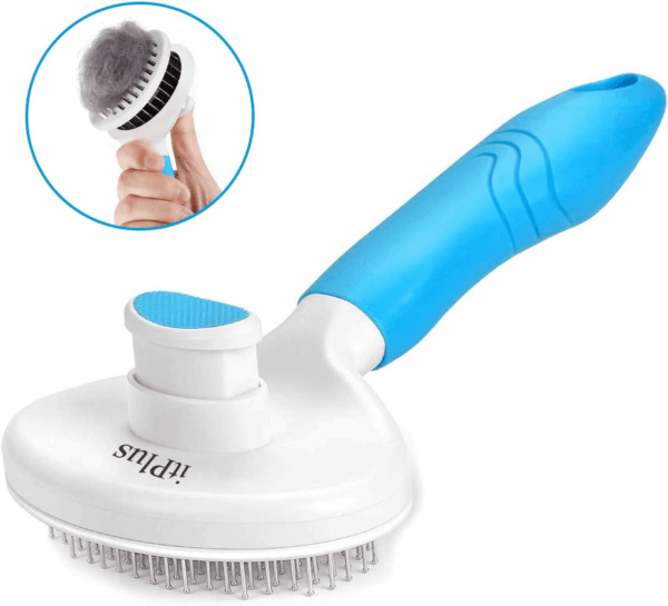 Cat Self Cleaning Slicker Brush, Pets Skin Friendly Grooming Brushes for Shedding Dogs Cats Hair Easy to Remove Loose Undercoat with Long or Short Hairs Pet Massage Tool All Hair Type - UPGRADED - Image 2