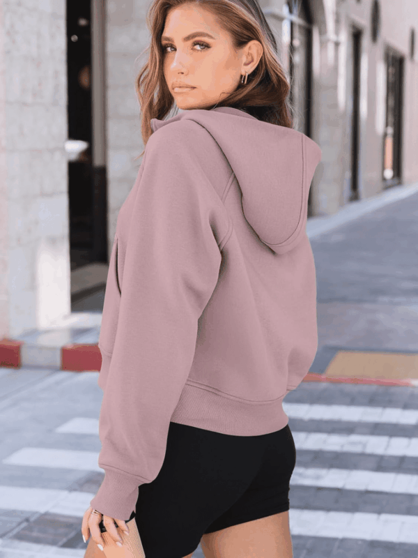 Womens Hoodies Fleece Fall Fashion Outfits Workout Sweatshirts Winter Jackets Oversized Pullover Tops Clothes 2025 - Image 5