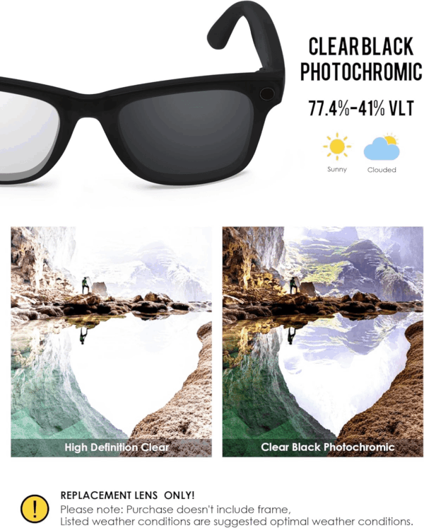 Anti-Salt Polarized Replacement Lenses for Rayban Meta Wayfarer RW4008 53Mm Sunglass - Image 4