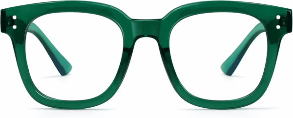 Blue Light Blocking Glasses Oversized Fashion Blue Light Glasses for Women anti Eyestrain & UV Protection Computer Eyeglasses (Green)