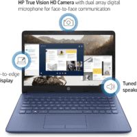 Portable Laptop (Include 1 Year Microsoft 365), 14’’ HD Display, 8GB RAM, 64GB Emmc, Intel Quad-Core N4120, Student and Business, Webcam, HDMI, Wi-Fi, RJ-45, Windows 11 Home, Grayish Blue - Image 3