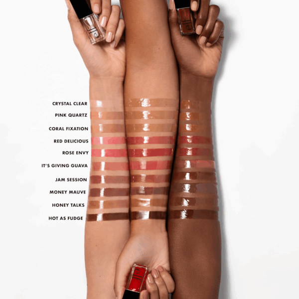 Glow Reviver Lip Oil, Nourishing Tinted Lip Oil for a High-Shine Finish, Infused with Jojoba Oil, Vegan & Cruelty-Free, Pink Quartz - Image 5