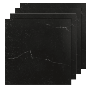 40 Sheet Vinyl Flooring 12X12 Peel and Stick Floor Tile Waterproof Clearance Vinyl Floor Tiles Black Marble Self Adhesive Floor Tiles Sticky Laminate Flooring for Bathroom Kitchen Basement RV