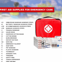 Travel-First Aid-Kit Car-Home 300PCS Survival-Kit Outdoor-Adventure - Small Portable Red Emergency Essential Sets Office Hiking Camping Business Public Must Have First Aid Gear Equipment - Image 2
